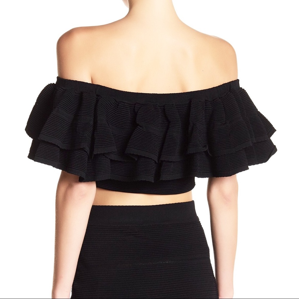 🆕 KEEPSAKE Off the Shoulder Ruffle Crop Top - Picture 5 of 5